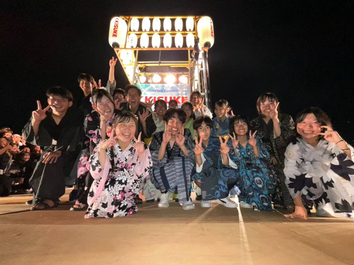 夜イベント時の浴衣の写真